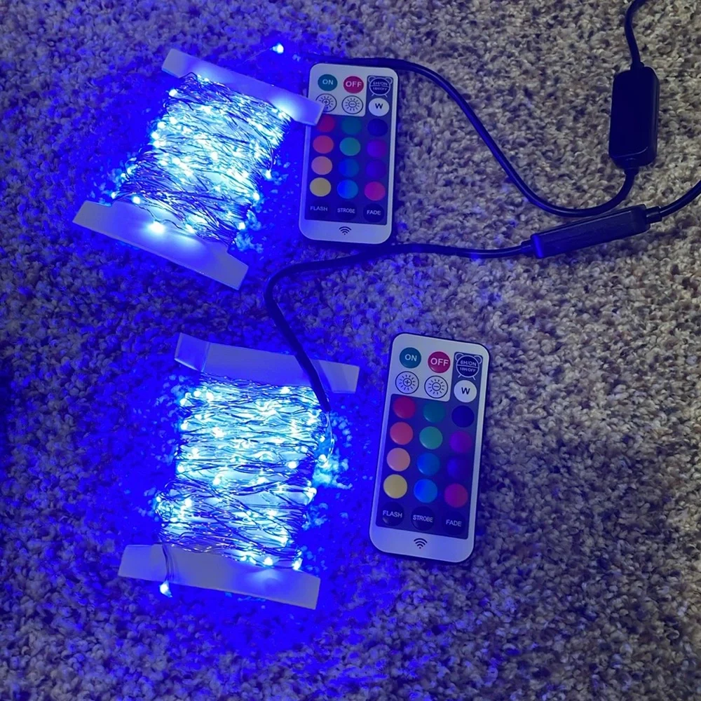 2 pack USB fairy string lights with remote and micro LEDs